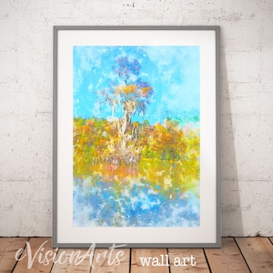 Printable AUTUMN WALL ART 18 x 24, Digital Download, EvisionArts image 2