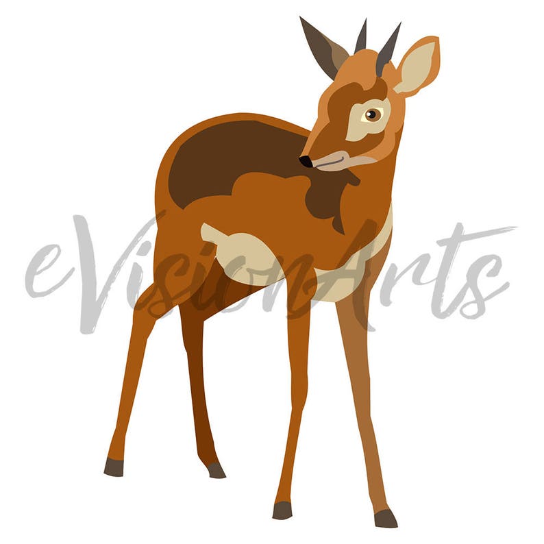 Printable ANIMAL CLIP ART Cat, Snake, Deer, Horse, Rabbit, Cow, Dog, Digital Download, EvisionArts imagem 4