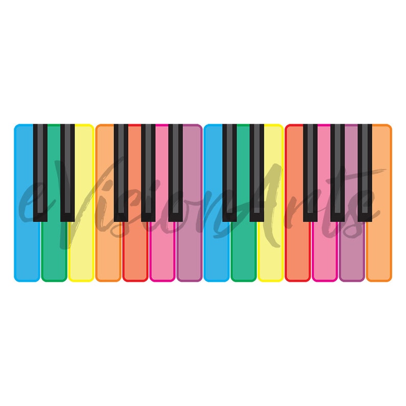 Printable MUSIC CLIP ART Piano, Tuba, Cello, Accordion, Xylophone, Conductor, Digital Download, EvisionArts image 4