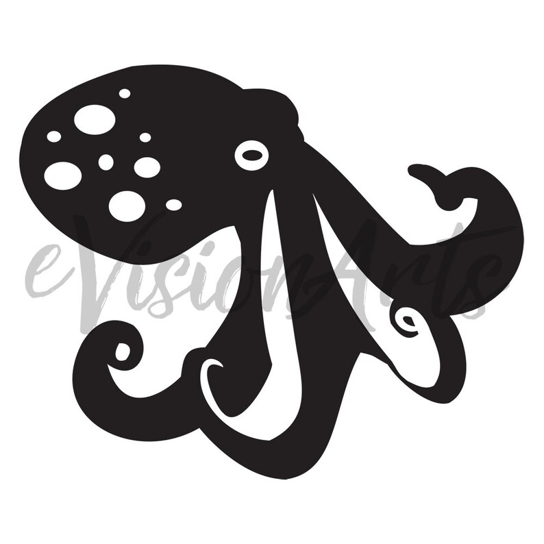 Printable TATTOO CLIP ART Octopus, Fish, Butterfly, Turtle, Bug, Digital Download, EvisionArts image 6