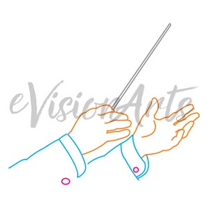 Afdrukbare MUZIEK CLIP ART Piano, Tuba, Cello, Accordeon, Xylofoon, Dirigent, Digital Download, EvisionArts afbeelding 3