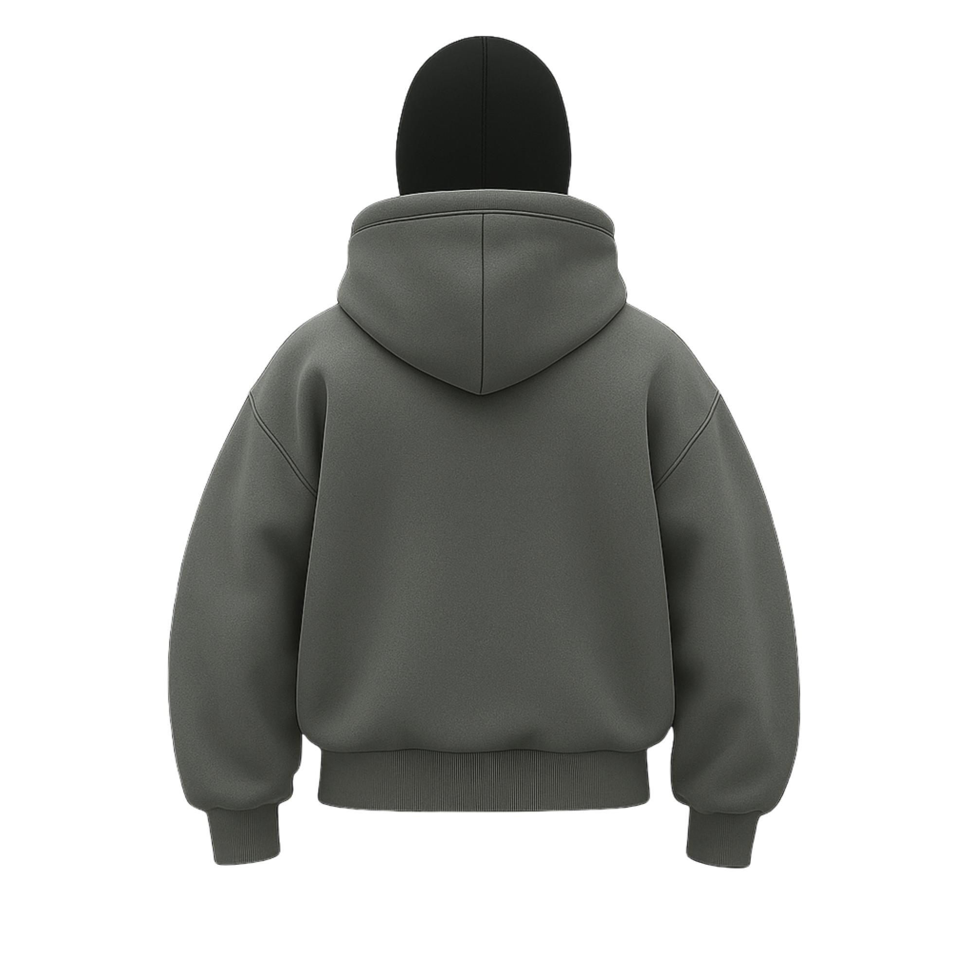 Men's Zip up Mask Ninja Hoodie: Oversized Balaclava Hooded