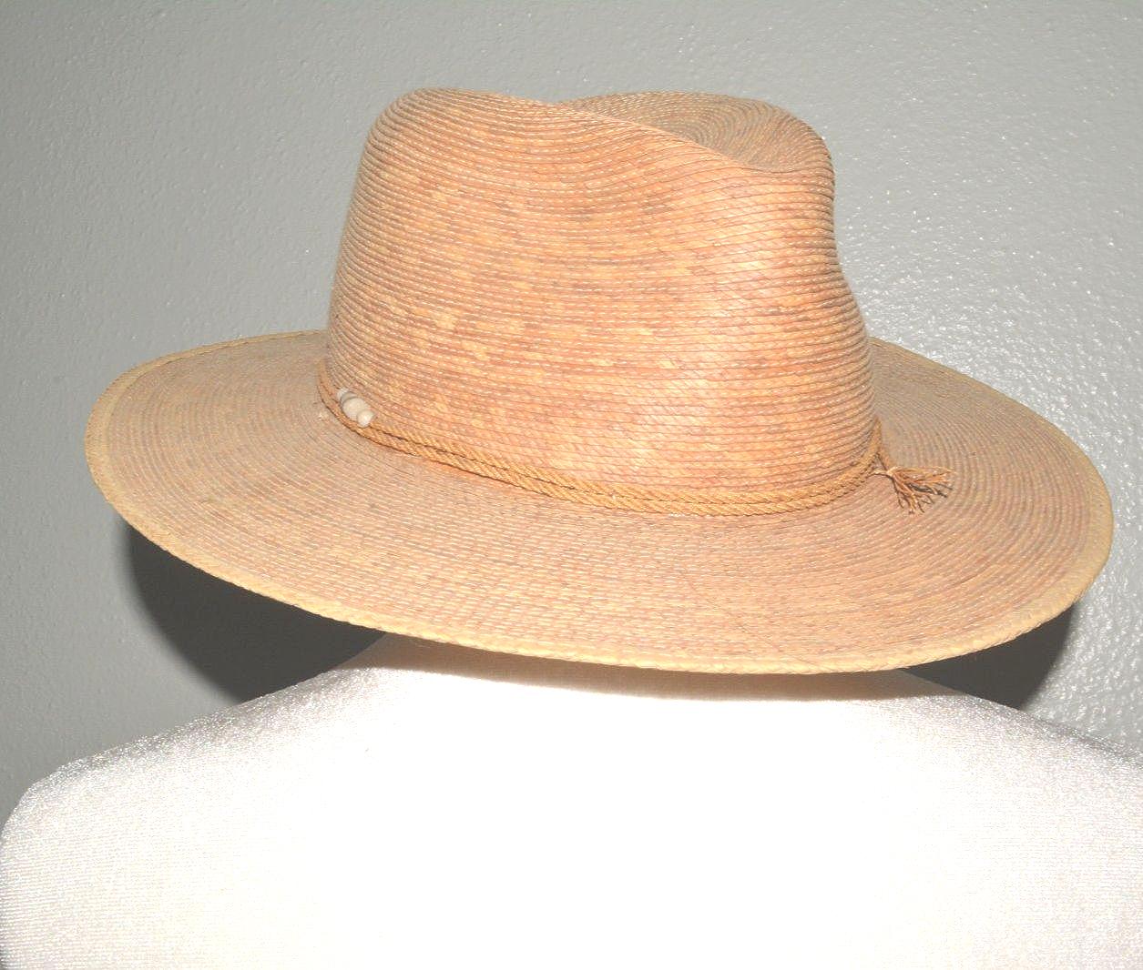 Sahuayo Palm Straw Hat- 6 7/8 tan straw , made in Mexico Candy Palma Sahuayo, Hats Oliver Hats Handmade in Spain main image 2