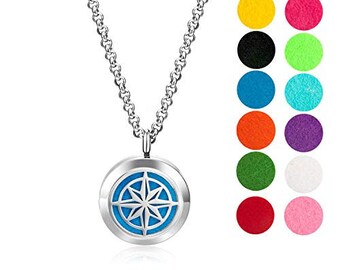Nautical Star Necklace Diffuser w/ 12 pads and gift box