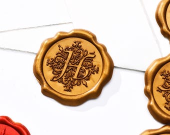 Custom Wax Seal Stickers with Self Adhesive, Personalized Couples Wedding Wax Seal Stickers, Custom Wax Seal Stamp Kit