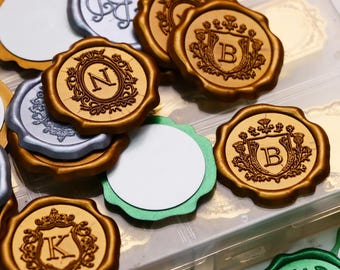 Custom Self-Adhesive Wax Seal Stickers for Wedding, Personalized Wax Seal Kit for Gift, Wax Seal Stickers Custom, Customized Wax Stickers