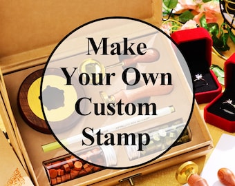 Custom Any Design or Initial Wax Seal Stamp Kit, Create Your Own Wax Seal Kit, Couples Wedding Wax Seal Stamp, Personalized Wax Stamp Seal
