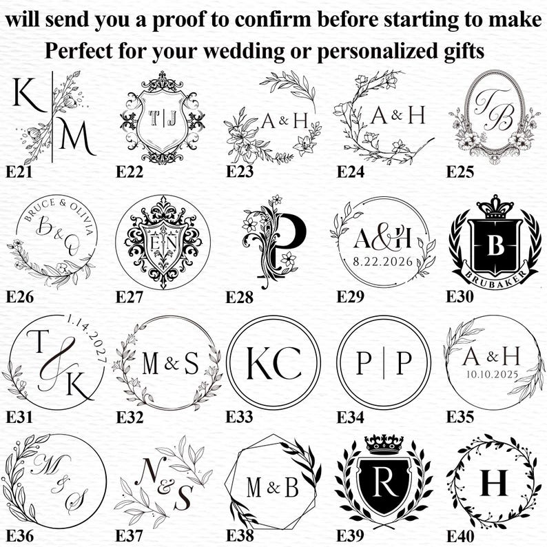 Custom Any Initial or Logo Wax Seal Stamp Set, Personalized Wax Seal Kit for Gift, Letter Wax Seal Stamp Custom, Customized Wax Stamp Seal image 6