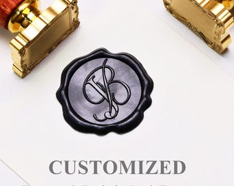 Custom Wedding or Gift Wax Seal Stamp Kit, Create Your Own Wax Seal Kit, Wedding Letter Wax Seal Stamp Set, Personalized Wax Stamp Seal