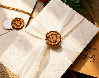 DIY Custom Sealing Wax Stamp, Make Your Own Design for Fun, Wedding Invitation, Business, Vintage Letters, Gift Package, Family Crest -J99H