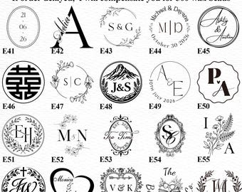 Custom Wedding Initials or Logo Wax Seal Stamp Kit, Personalized Wax Seal Kit for Gift, Letter Wax Seal Stamp, Customized Wax Stamp Seal