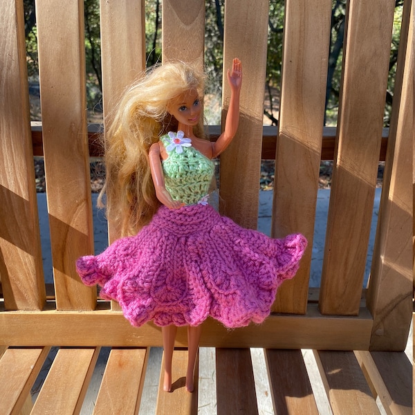 Pink Tulip Barbie Dress