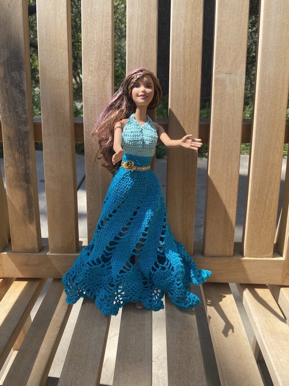 Turquoise Mermaid Barbie Dress Etsy