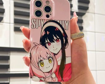 Niedliche Anime Cartoon Handyhülle für iPhone 17 16 15 14 13 12 Pro Max Samsung S25 S24 FE S22 S23 Plus S26 Ultra A55 Google Pixel 7 8 9 10 Hüllen