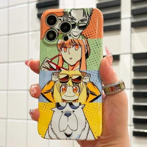 Kawaii Anime Cartoon Phone Case for iPhone 16 15 14 13 12 11 Pro Max Samsung S24 S23 FE S22 Plus S25 Ultra A16 Google Pixel 7 8 9 Pro Cases