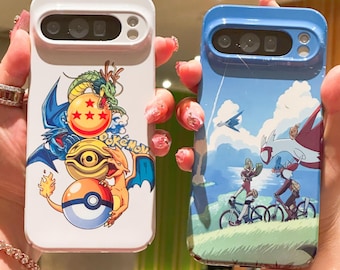 Kawaii Anime Phone Case for iPhone 17 16 15 14 13 12 11 Pro Max Samsung S24 S23 FE S22 Plus S25 Ultra A34 Google Pixel 7 8 9 10 Pro XL Cases