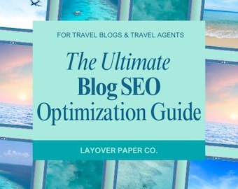 Plantilla de auditoría SEO para blogs de viajes/Guía de optimización (Hoja de cálculo de Google y PDF)