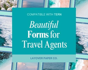 Formularios para agentes de viajes Tern: Plantillas de incorporación y reserva de clientes (descarga digital)