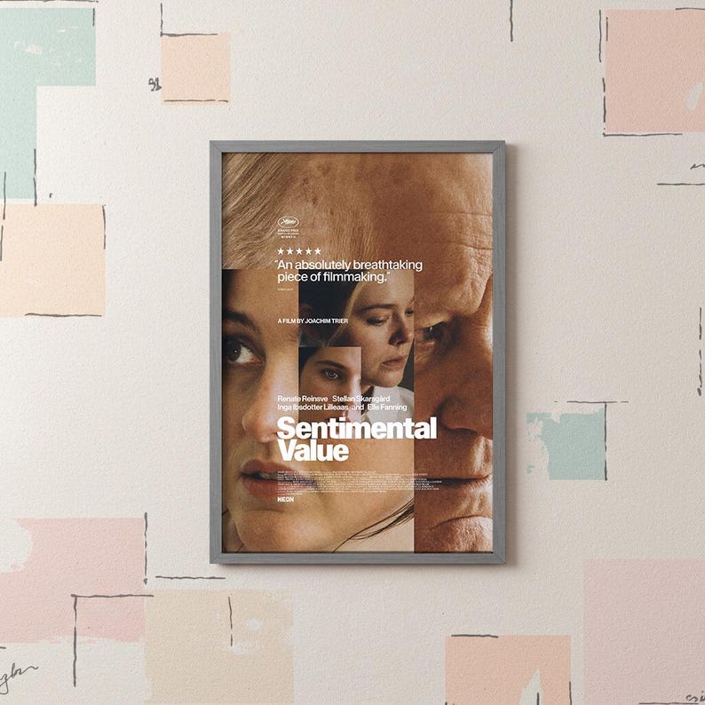 Sentimental Posters Movie Poster- Sentimental Value (2025)| Canvas Poster| Wall Art ...