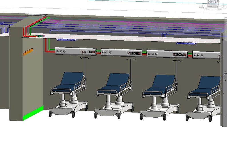 General Hospital Rvt Model International Hospital Revit Family Library | Medical Equipment + MEP ...