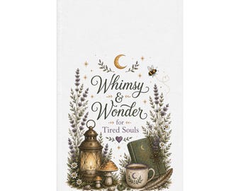 Whimsy & Wonder-handdoek | Botanisch Cottagecore-keukendecor, op de natuur geïnspireerd