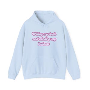 Literary Writer&#39;s Hoodie, Bookworm Pullover Sweatshirt, Cozy Book Lover Gift, Unisex Reading Apparel, Writer&#39;s Retreat Jumper