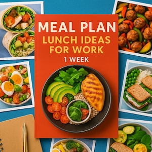 High-Protein Lunch Ideas for Work | 7-Day Meal Plan with Grocery List | Easy Healthy Meals