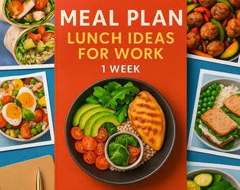 Ideas para almuerzos ricos en proteínas para el trabajo / Plan de comidas de 7 días con lista de la compra / Comidas fáciles y saludables