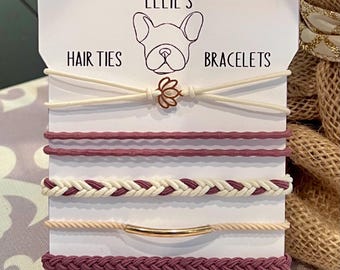 Elastic Hair Tie Bracelet: Handcrafted Hair Accessories