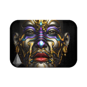 Vibrant Ancient Gods and Goddesses Collection Bath Mat  Home Decor, Bathroom Accessory, Gift for Art Lovers, Colorful Floor Mat