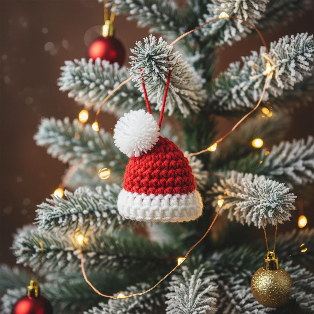 30 Santa Hat Crochet Patterns for Festive Photos, Costumes, and Cozy Holiday Makes 8 Mini Santa Hat Crochet Pattern