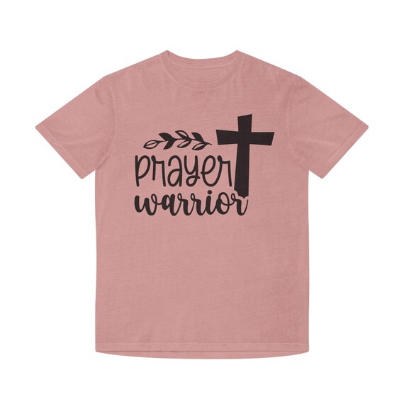 Prayer Warrior Unisex Faded Shirt, Faith-Based Apparel, Inspirational Tee, Christian Gift, Cozy Everyday Wear