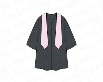 Graduation Gown Cookie Cutter - Graduation