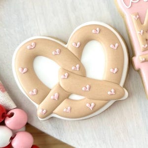 Cortador de galletas de pretzel STL - San Valentín
