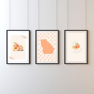 State of Georgia, Just Peachy Wall Art (Digital Download)