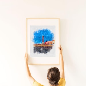 Liberty University Tower Watercolor Print (Digital Download)