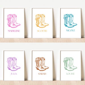Custom Cowgirl Boots Name Print (Digital Download)