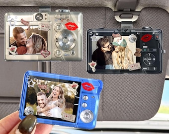 Personalized Photo Car Visor Clip, Custom Acrylic Drive Safe Accessory