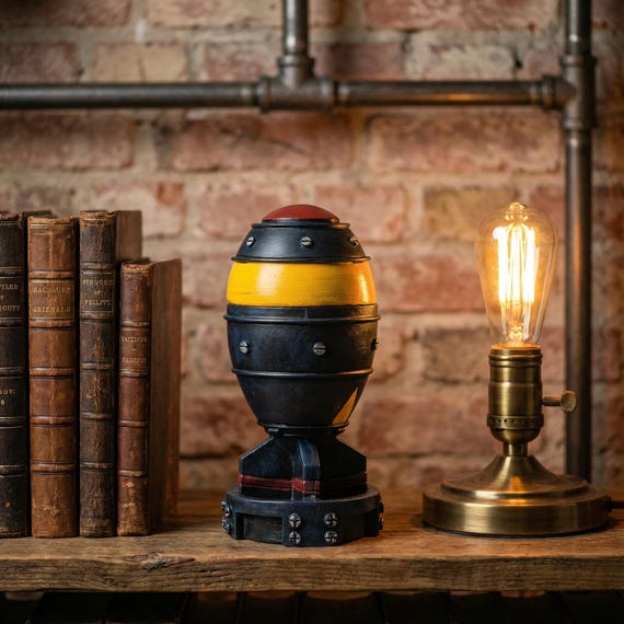 Nuke Bomb Storage Box: Fallout Resin Rocket - Collectible Decor