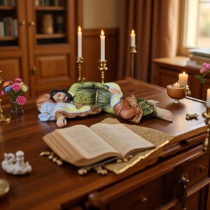 Sleeping St Joseph Statue: 8 Inch Resin Catholic Home Decor
