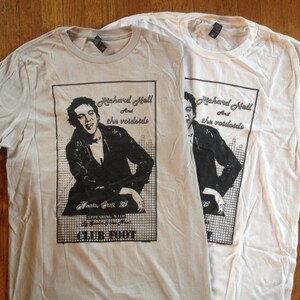 Richard Hell and the Voidoids old concert flyer on T-shirt