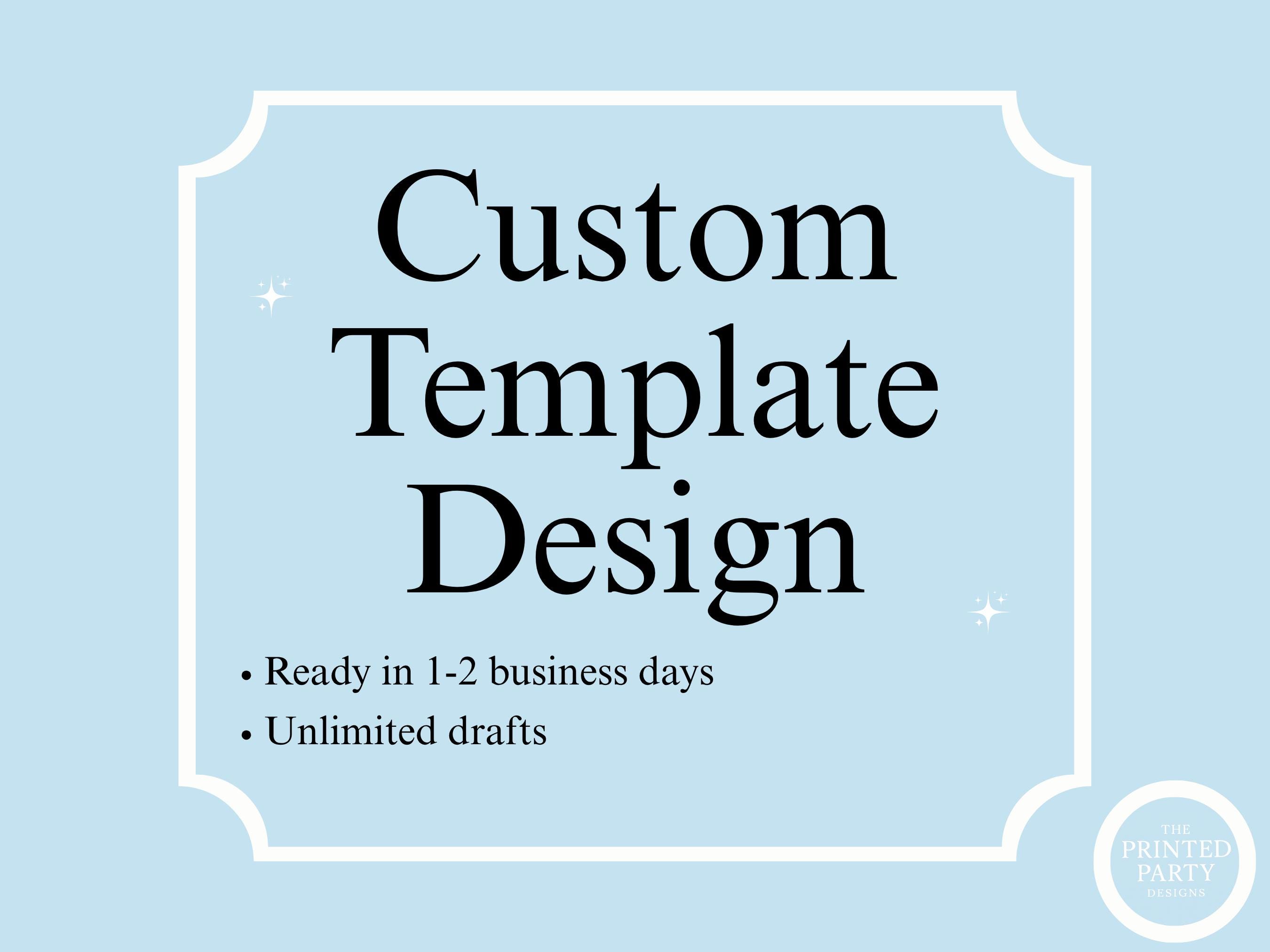 Custom Template Design - Etsy
