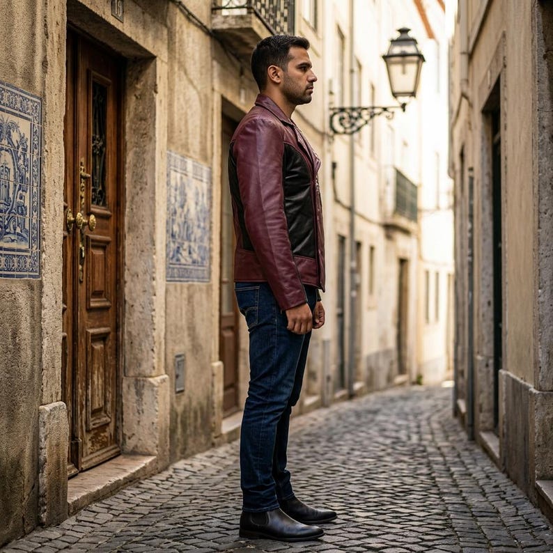 Spider-Man Leather Jacket | Peter Parker Cosplay Biker Style For Men image 4