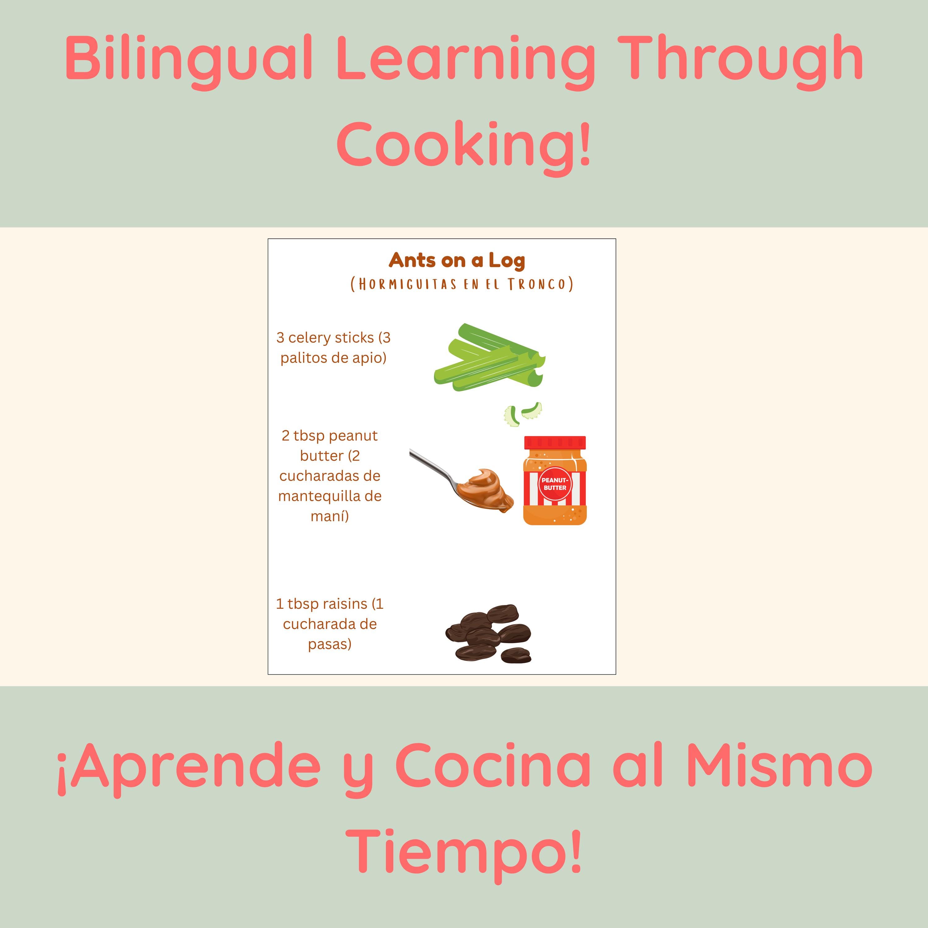 Bilingual Visual Recipe Cards for Kids | Montessori Cooking (PDF) - Etsy UK