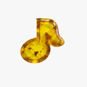 Amber Music Note Figurine | Real Baltic Amber | Gift for Music Lover, Teacher, Musician | Natural Amber Decor Ornament
