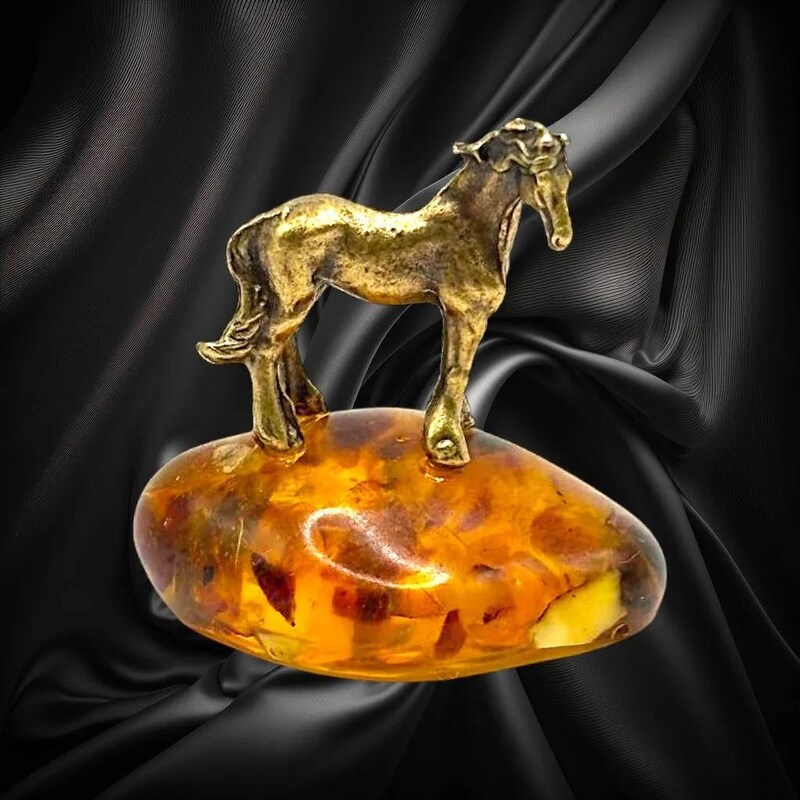 Amber Figurine Horse - Etsy