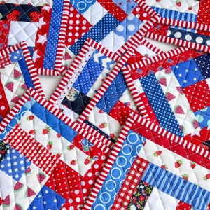 Summer Patriotic Holiday Mug Rugs - one pair