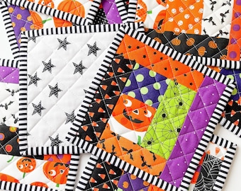 Halloween Mug Rugs - one pair