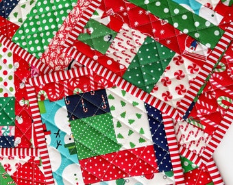 Christmas Holiday Mug Rugs - one pair