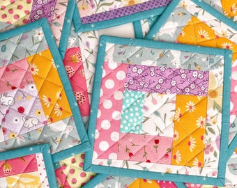 Spring and Easter themed Mug Rugs - one pair